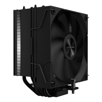 CPU cooler LC-POWER for AMD and Intel, 120mm fan, status display, black