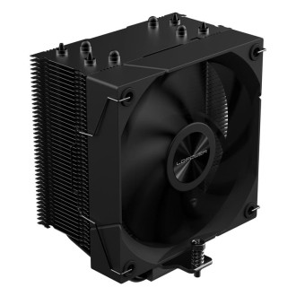CPU cooler LC-POWER for AMD and Intel, 120mm fan, status display, black