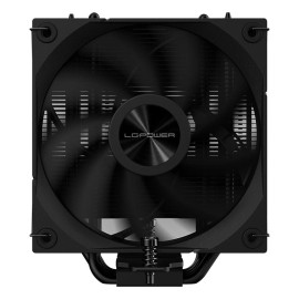 CPU cooler LC-POWER for AMD and Intel, 120mm fan, status display, black