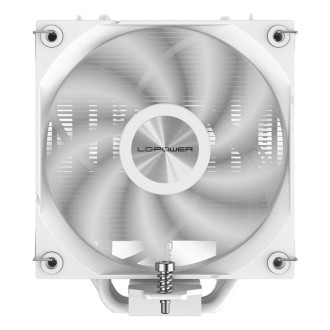 CPU cooler LC-POWER for AMD and Intel, 120mm fan white
