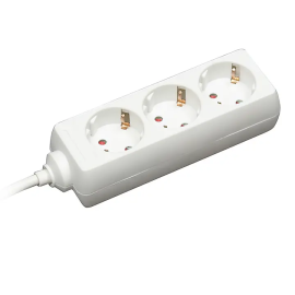 Commel utičnica 3-struka, L 1,4m, bijela