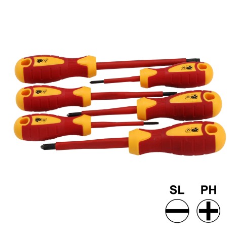 Commel set izoliranih odvijača, 6 kom, 1000 V VDE
