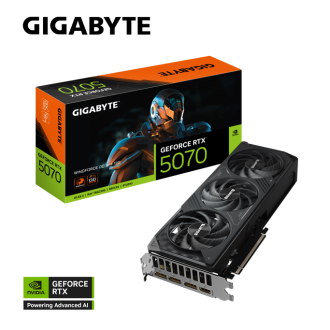 Gigabyte RTX5070 Windforce OC SFF, 12GB GDDR7, NVIDIA GeForce, GV-N5070WF3OC-12GD