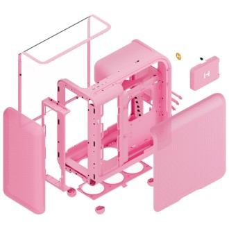 HYTE X50 Midi Tower - Strawberry Milk