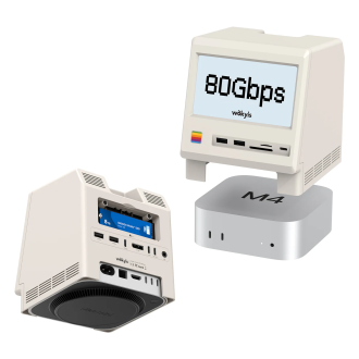 WOKYIS Mac Mini M4 Retro Dock with 80Gbps SSD Enclosure