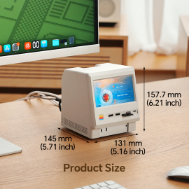 WOKYIS Mac Mini M4 Retro Dock with 80Gbps SSD Enclosure
