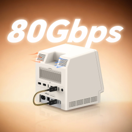 WOKYIS Mac Mini M4 Retro Dock with 80Gbps SSD Enclosure