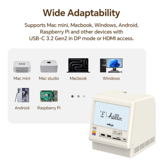 WOKYIS Mac Mini M4 Retro Dock with 80Gbps SSD Enclosure