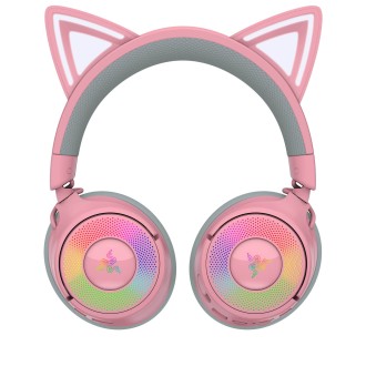 Razer Kraken Kitty V3 Pro wireless gaming headset, Chroma RGB - quartz