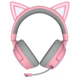 Razer Kraken Kitty V3 Pro wireless gaming headset, Chroma RGB - quartz