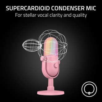 Microphone Razer Seiren V3 Chroma Quartz