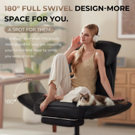 Dowinx Cross Legged Office Chair QL-66B2 Black