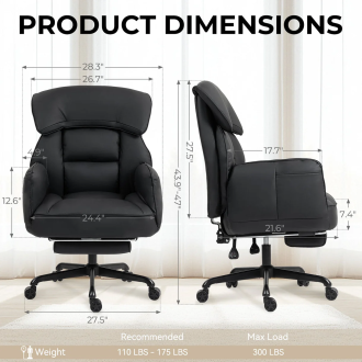 Dowinx Cross Legged Office Chair QL-66B2 Black
