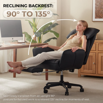 Dowinx Cross Legged Office Chair QL-66B2 Black