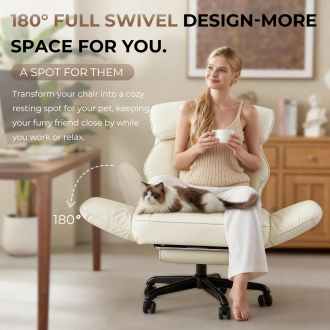 Dowinx Cross Legged Office Chair QL-66B2 Beige