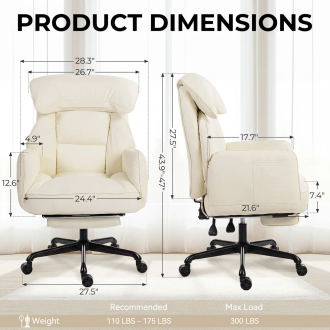 Dowinx Cross Legged Office Chair QL-66B2 Beige