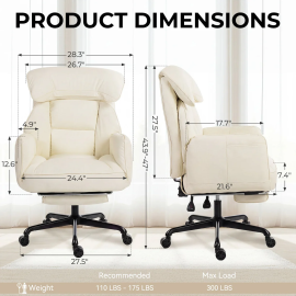 Dowinx Cross Legged Office Chair QL-66B2 Beige
