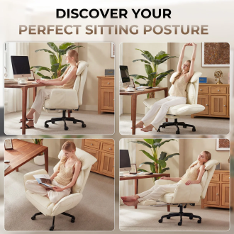 Dowinx Cross Legged Office Chair QL-66B2 Beige