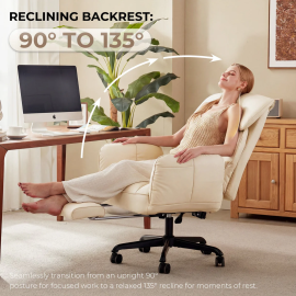 Dowinx Cross Legged Office Chair QL-66B2 Beige