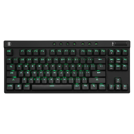 White Shark ESL-K1 Kodachi mehanička tipkovnica, USB, crvena/zelena