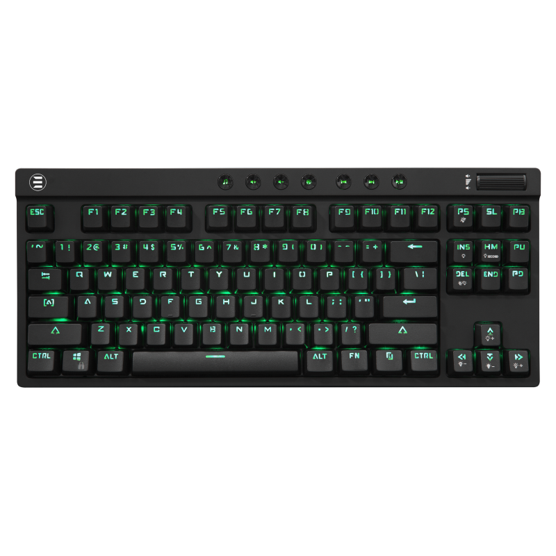 White Shark ESL-K1 Kodachi mehanička tipkovnica, USB, crvena/zelena