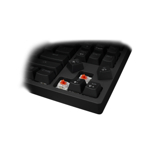 White Shark ESL-K1 Kodachi mehanička tipkovnica, USB, crvena/zelena