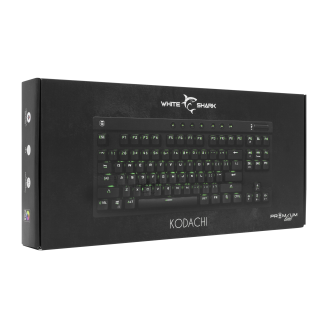 White Shark ESL-K1 Kodachi mehanička tipkovnica, USB, crvena/zelena