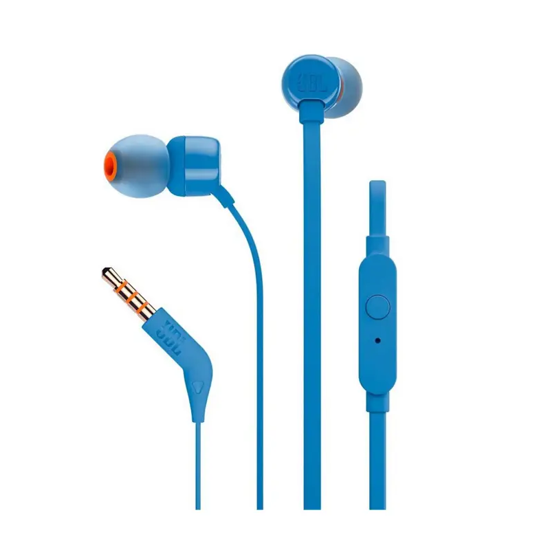 Slušalice jbl hands-free t110 3.5 mm plave blister