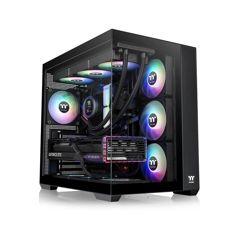 Thermaltake Kućište View 380 TG ARGB Crna
