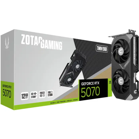 ZOTAC GeForce® RTX 5070 12GB Twin Edge