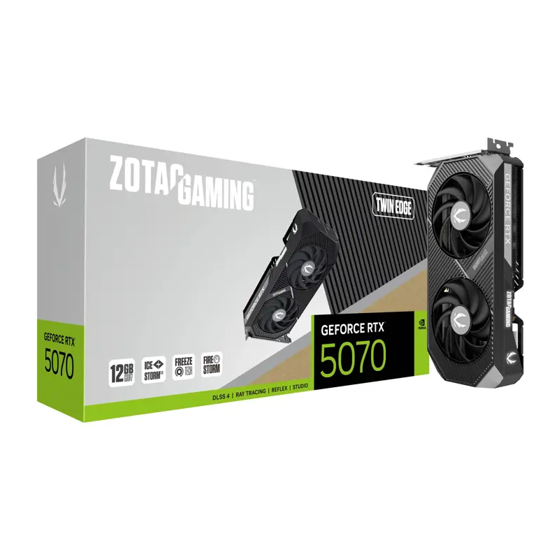 ZOTAC GeForce® RTX 5070 12GB Twin Edge