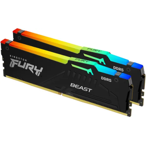 Kingston FURY Beast DDR5 RGB Memory 6000MT/s 64GB (2 x 32gb)