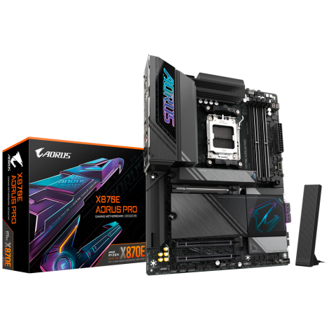 GIGABYTE X870E AORUS PRO, Socket AM5, 4x DDR5, ATX