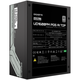 GIGABYTE UD1600PM PG5 Power Supply 1600W, 80+ Platinum, ATX 3.1, PCIe Gen 5.0, Modular, EU