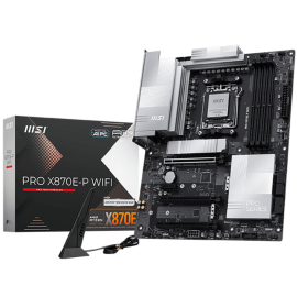 MSI PRO X870E-P WIFI, ATX, Socket AM5, 4x DDR5 Dual Channel DDR5 up to 8200(OC)MHz, 3x PCIe x16 slot, 3x M.2 slot, 4x USB 2.0, 2