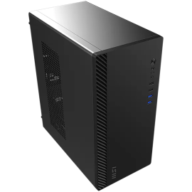 Chassis MSI PRO SHIELD M100P, Mini Tower, mATX, 1x 80 mm Preinstalled Fan, 2x USB 3.0, 2x USB 2.0, Audio Jack, 312 x 166 x 354 m