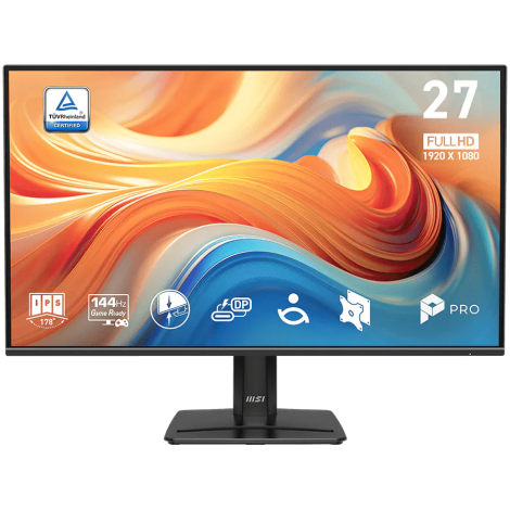MSI PRO MP272 E14C Professional Business Monitor, 27", IPS, 1920 x 1080 (FHD), 144Hz, 300nits, 1ms, 1x HDMI, 1x Type C (DP alt),