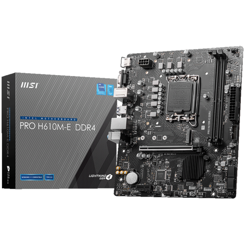 MSI MB 1700 H610 2xDDR4 4xSATA 1xM2 VGAx1 HDMIx1 Mirco-ATX