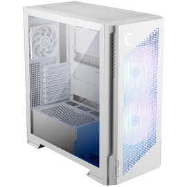 Chassis MSI MPG VELOX 300R AIRFLOW PZ WHITE, eATX, Mid Tower, 4x Pre-installed ARGB Fan, 485 x 235 x 518 mm, White