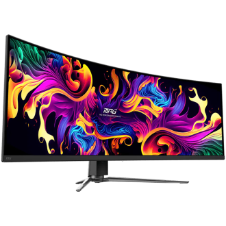 MSI MPG 491CQP QD-OLED Gaming Monitor, 49", 5120 x 1440 (DQHD), QD-OLED, 144Hz, Curve 1800R, 0.03ms, AMD FreeSync Premium Pro, D
