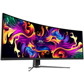 MSI MPG 491CQP QD-OLED Gaming Monitor, 49", 5120 x 1440 (DQHD), QD-OLED, 144Hz, Curve 1800R, 0.03ms, AMD FreeSync Premium Pro, D