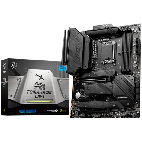 MSI Mainboard Desktop MAG Z790 TOMAHAWK WIFI (LGA 1700, 4x DDR5 max. 128GB, 2x PCI-E x16x16, 1x PCI-E x1, 4x M.2 4.0, 7x SATA, 4