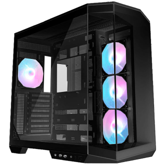Chassis MSI MAG PANO 100R PZ, ATX, Mid Tower, 4x Pre-installed ARGB Fan, 518.7 x 290 x 482mm, Black