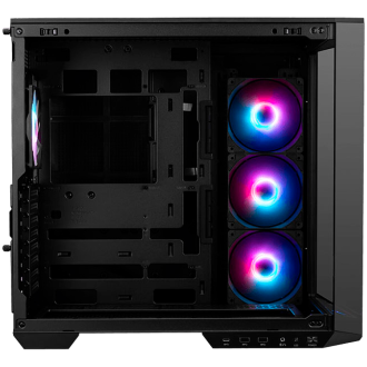 Chassis MSI MAG PANO 100R PZ, ATX, Mid Tower, 4x Pre-installed ARGB Fan, 518.7 x 290 x 482mm, Black