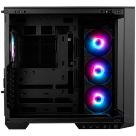 Chassis MSI MAG PANO 100R PZ, ATX, Mid Tower, 4x Pre-installed ARGB Fan, 518.7 x 290 x 482mm, Black