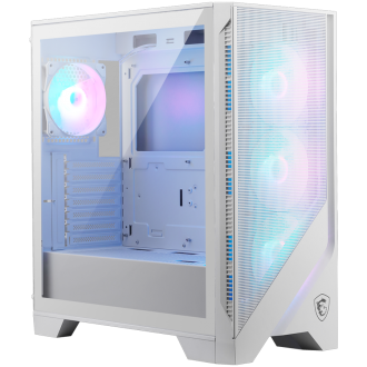 Chassis MSI MAG FORGE 320R AIRFLOW WHITE, ATX, Mid Tower, 4x Pre-installed ARGB Fan, 472.5 x 210 x 498 mm, White
