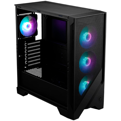 Chassis MSI MAG FORGE 320R AIRFLOW, ATX, Mid Tower, 4x Pre-installed ARGB Fan, 472.5 x 210 x 498 mm, Black