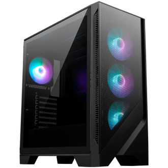 Chassis MSI MAG FORGE 320R AIRFLOW, ATX, Mid Tower, 4x Pre-installed ARGB Fan, 472.5 x 210 x 498 mm, Black