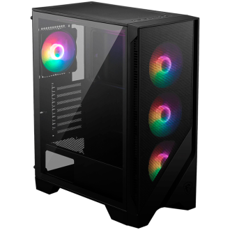 Chassis MSI MAG FORGE 120A AIRFLOW, ATX, Mid Tower, 6x Pre-installed RGB Fan, 411.6 x 210 x 498 mm, Black