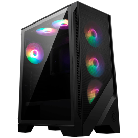 Chassis MSI MAG FORGE 120A AIRFLOW, ATX, Mid Tower, 6x Pre-installed RGB Fan, 411.6 x 210 x 498 mm, Black